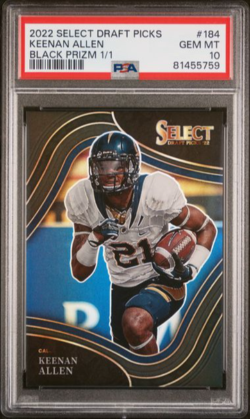 2022 Select Draft Picks KEENAN ALLEN Black Prizm 1/1