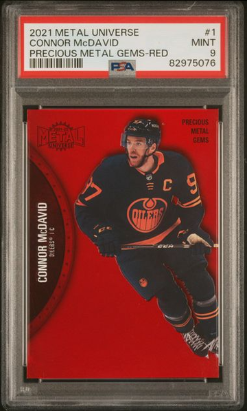 2021 Metal Universe Connor McDavid PMG - Red /100