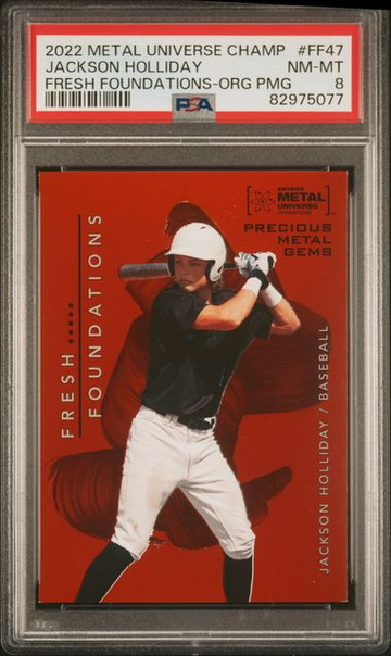 2022 Metal Universe Jackson Holliday PMG /25