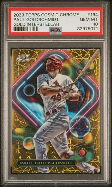 2023 Topps Cosmic Chrome Paul Goldschmidt - Gold Interstellar /50