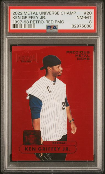 2022 Metal Universe Ken Griffey Jr. Retro Red PMG /100