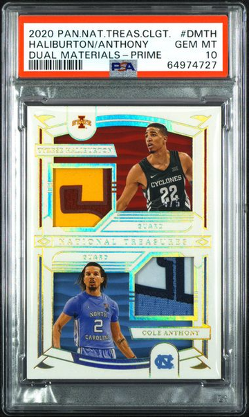 2020 National Treasure Haliburton/Anthony PSA 10