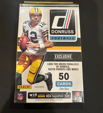 2016 Panini Donruss Football EXCLUSIVE HUGE Factory Sealed HANGER Box-50 Cards!