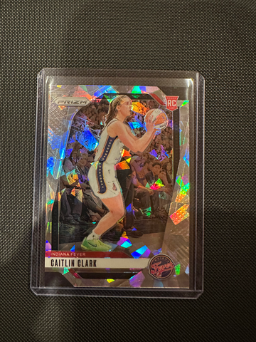 2024 Panini Prizm WNBA Caitlin Clark RC Rookie Silver Cracked Ice Prizm Fever 