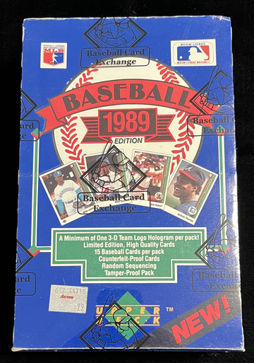 1989 UPPER DECK BASEBALL LOW NUMBER SERIES WAX BOX BBCE WRAPPED POSSIBLE GRIFFEY