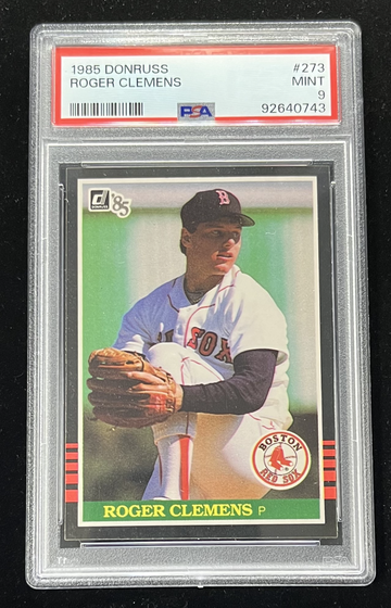 1985 Donruss ROGER CLEMENS ROOKIE #273 PSA 9 Sharp & Centered BOSTON RED SOX