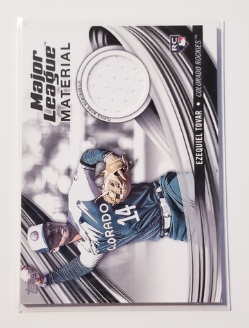 Ezequiel Tovar RC 2023 Topps Update Major League Material 