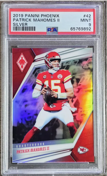 2019 Panini Phoenix #42 Patrick Mahomes II Silver PSA 9 MINT Chiefs