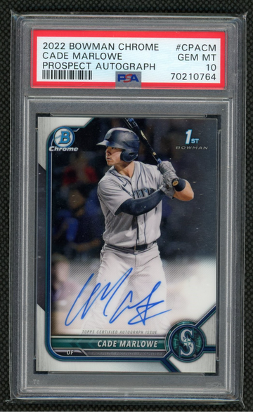 2022 Bowman Chrome CPACM Cade Marlowe Auto PSA 10