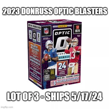 2023 Donruss Optic Football Blasters (Lot of 3)