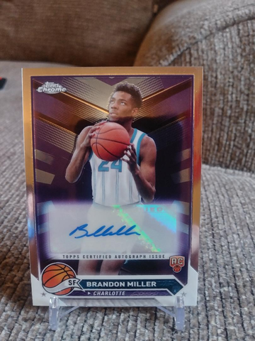 2023-24 Topps Chrome Brandon Miller Auto