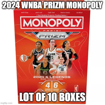 2024 Panini Prizm WNBA Monopoly Blaster Box (Lot of 10)