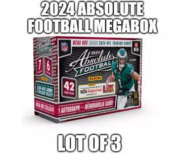 2024 Absolute Football Mega Box (Lot of 3)