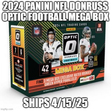 2024 Panini NFL Donruss Optic Football Mega Box