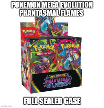 Pokemon Mega Evolution Phantasmal Flames Booster 6-Box Case