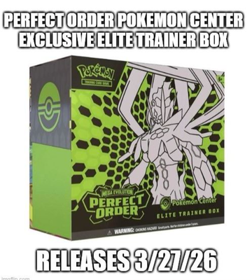 Perfect Order Pokemon Center Exclusive Elite Trainer Box