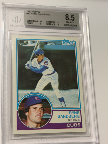 1983 Topps Ryne Sandberg BGS 8.5