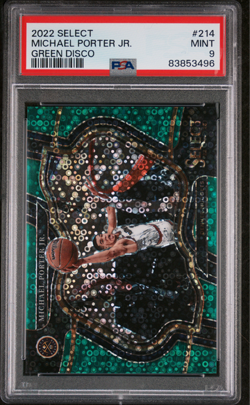 2022 Select Michael Porter Jr. Green Disco PSA 9