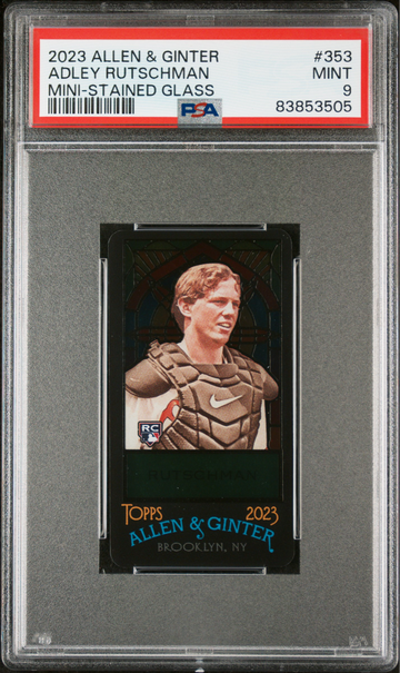 2023 Allen & Ginter Adley Rutschman Mini-Stained Glass PSA 9