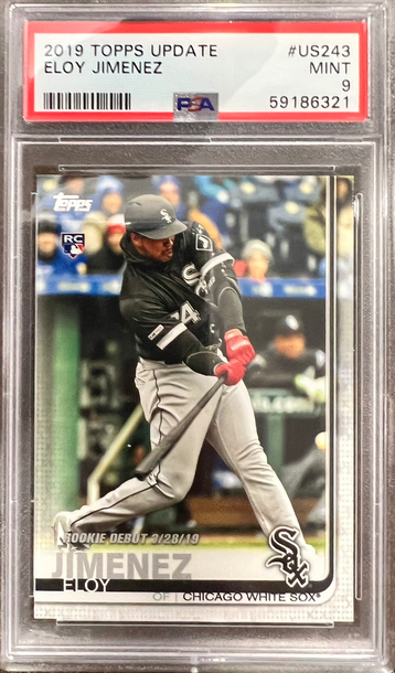 2019 Topps Update Rookie Eloy Jimenez RC PSA 9 Gem Mint White Sox #us-243
