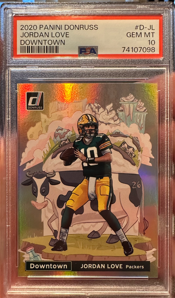2020 Donruss Downtown Jordan Love PSA 10