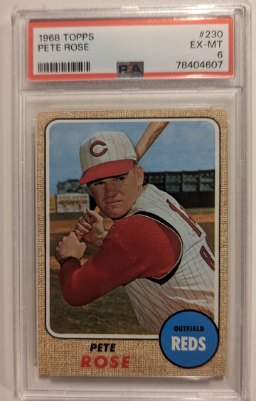 1968 Topps Pete Rose PSA 6 Centered