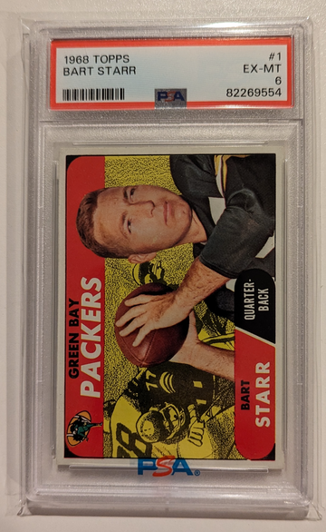 1968 Topps Bart Starr PSA 6 Centered