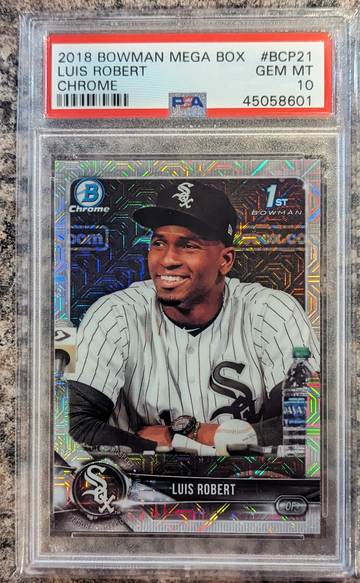 2018 Bowman Chrome Luis Robert Mega Box Rookie PSA 10