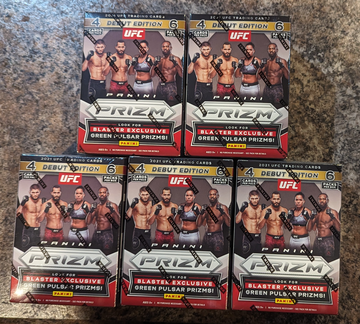 (5) 2021 Panini Prizm UFC Sealed Blaster Box lot