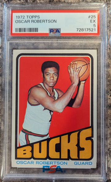 1972 Topps Oscar Robertson PSA 5 Centered