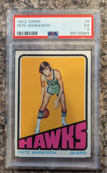 1972 Topps Pete Maravich PSA 5 Centered 