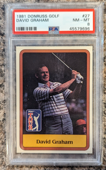 1981 Donruss David Graham PSA 8 Golf