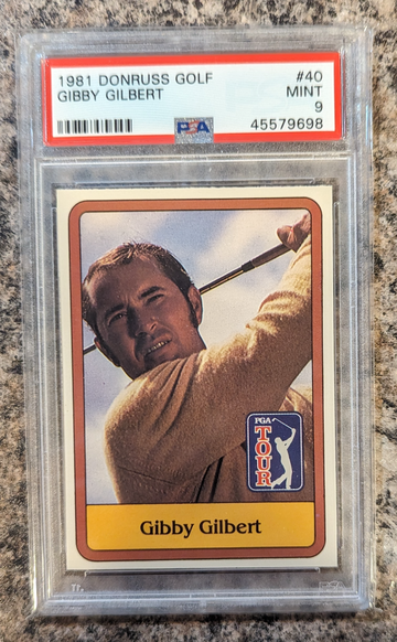 1981 Donruss Gibby Gilbert PSA 9 Golf