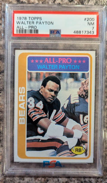 1978 Topps Walter Payton PSA 7