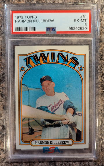 1972 Topps Harmon Killebrew PSA 6