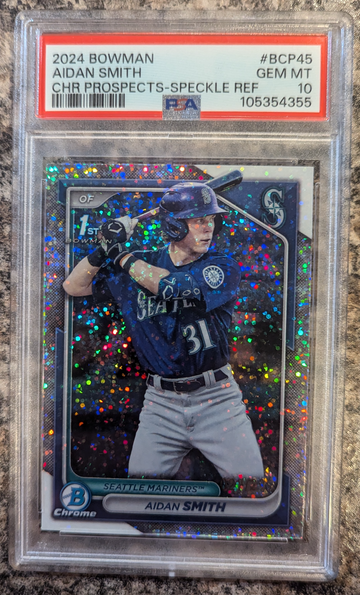 2024 Bowman Chrome Aidan Smith Speckle Refractor PSA 10