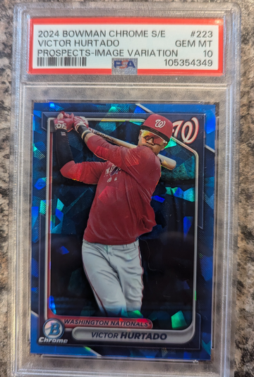 2024 Bowman Chrome Victor Hurtado Sapphire Image Variation PSA 10