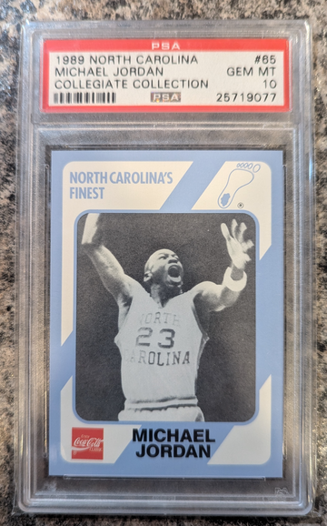 1989 North Carolina Michael Jordan Collegiate Collection #65 PSA 10
