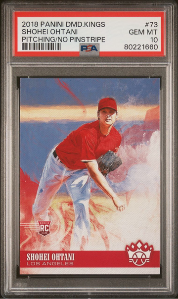 2018 Panini Diamond Kings SHOHEI OHTANI Pitching/No Pinstripe PSA 10