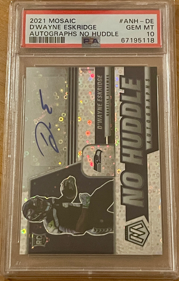 2021 Panini Mosaic #anhde D`Wayne Eskridge - PSA 10 - POP 1