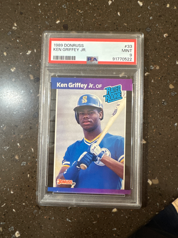 Donruss Ken Griffey Jr. PSA Slabbed 9 Mint 