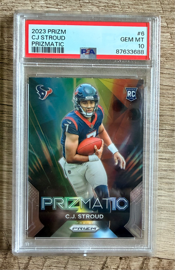 2023 Prizm C.J. Stroud Prizmatic #6 PSA 10 GEM MT | Rookie RC | Texans