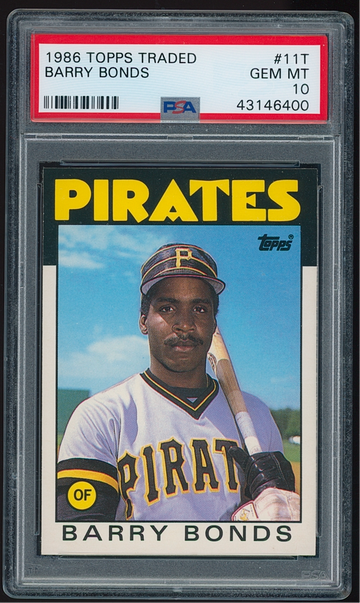 1986 Topps Traded Barry Bonds RC Rookie Card PSA 10 GEM MINT