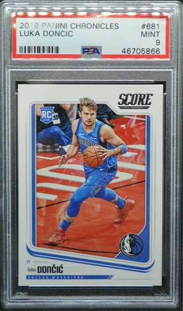 2018 Chronicles Luka Doncic Score #681 PSA 9