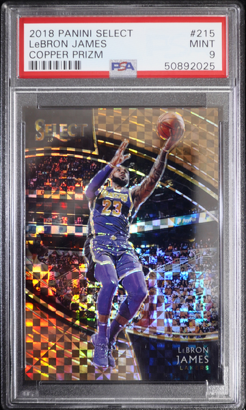 2018 Select Courtside Copper Lebron James PSA 9