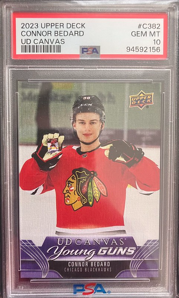 2023 Upper Deck Connor Bedard UD Canvas RC PSA 10