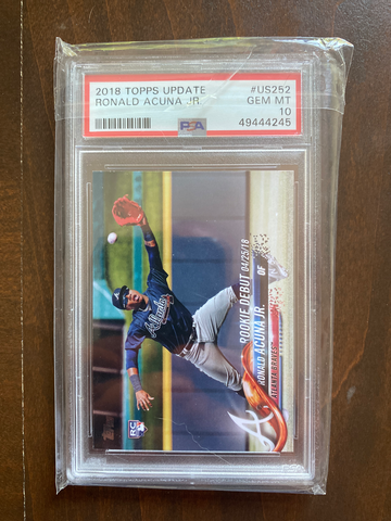 2018 Topps Update Ronald Acuna Jr PSA 10 Debut