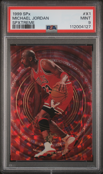 MICHAEL JORDAN 1999 SPX SPXTREME INSERT X1 PSA 9 MINT