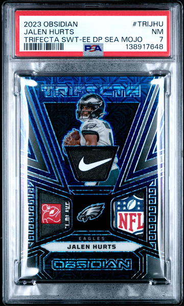 2023 Panini Obsidian Trifecta Swatches Jalen Hurts #TRIJHU