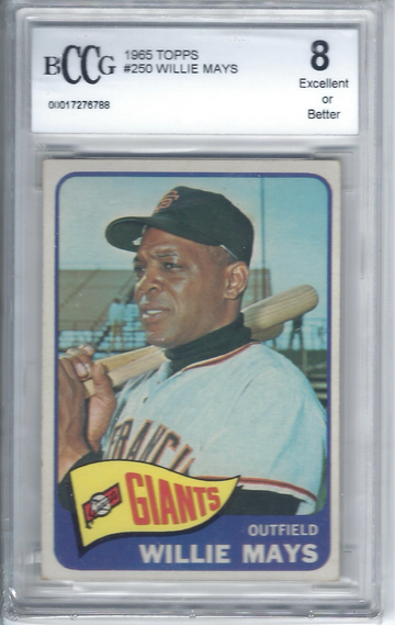 1965 TOPPS WILLIE MAYS BCCG 8